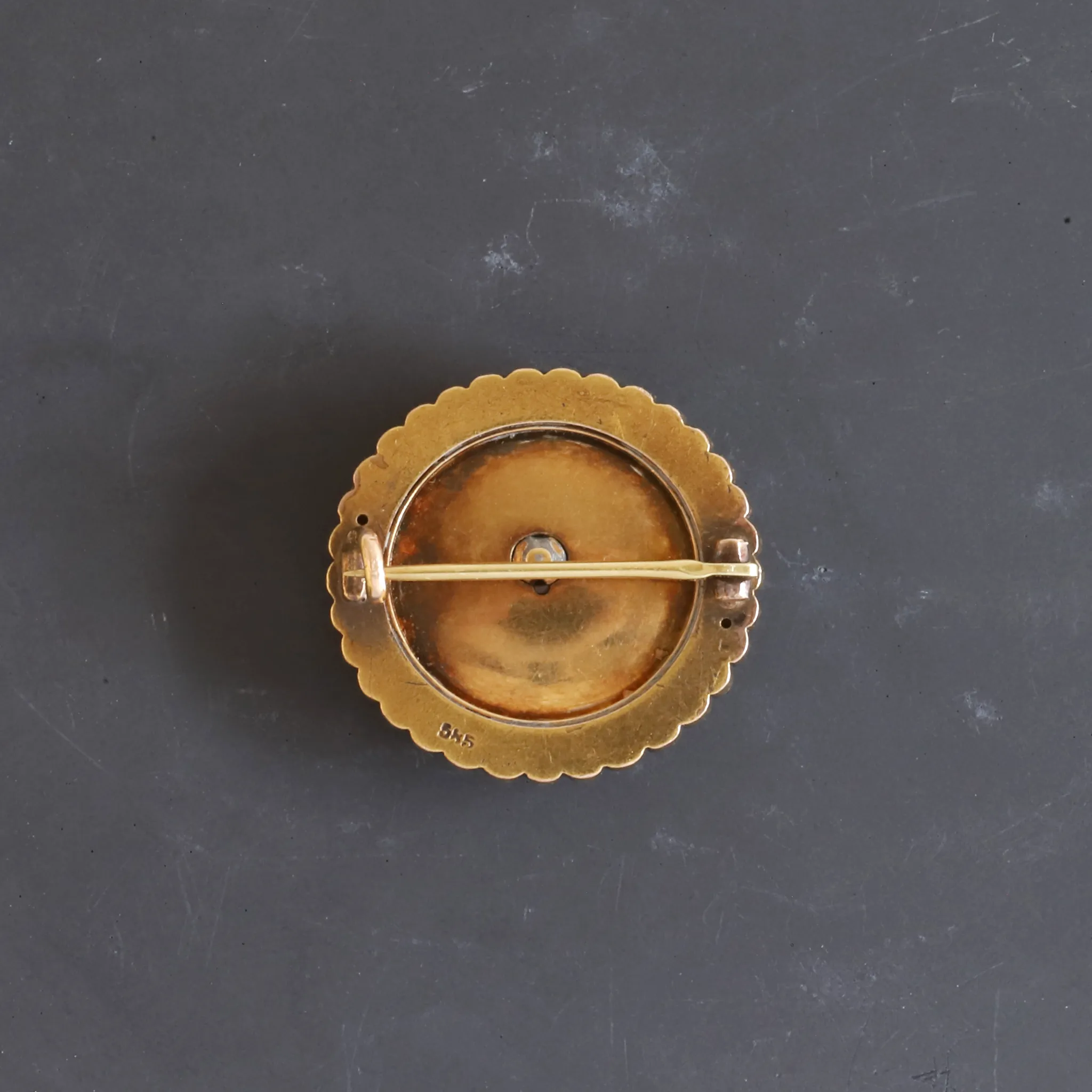 Antique Fox Head Pin in 14K Gold