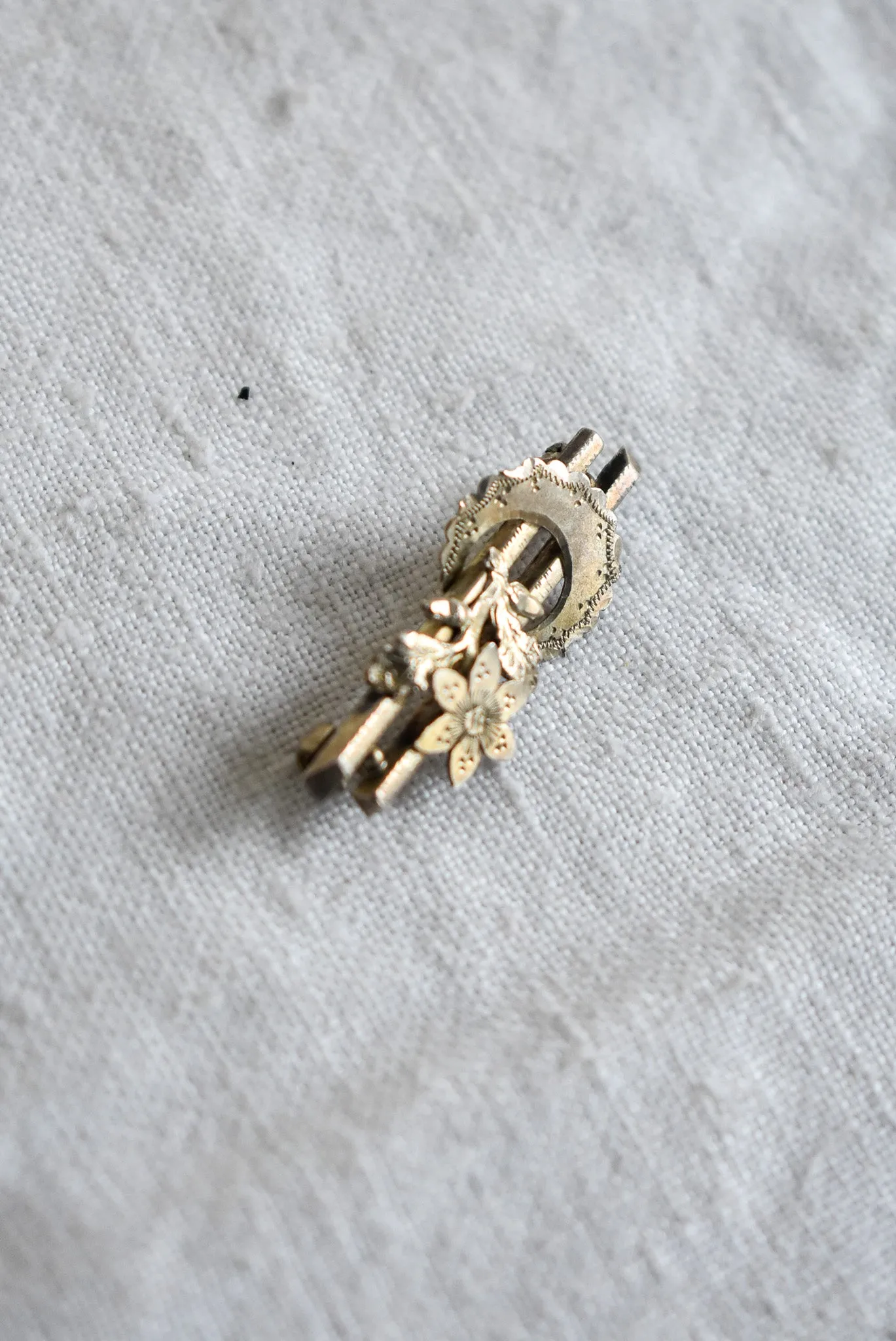 Antique silver pin