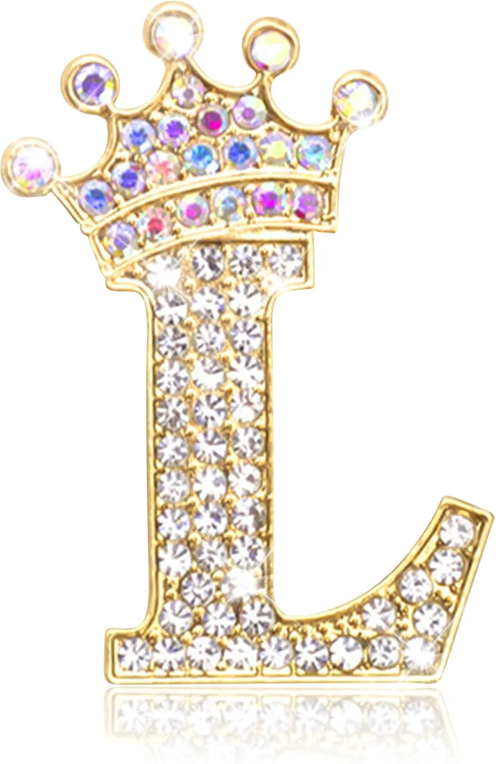 Brooches and Pins for Women A-Z Letter Brooch Pins Rhinestone Brooches for Backpacks Crafts Fashion Crystal Initial Pins Custom Jewelry Gifts for Men Women