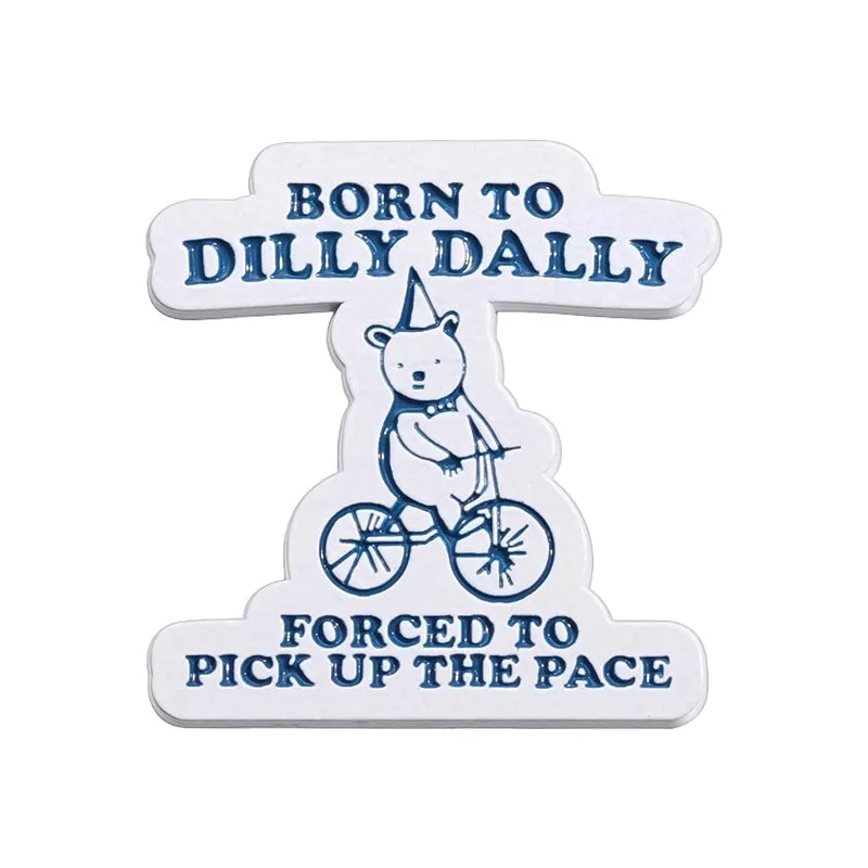Cartoon Style Cute Cowboy Style Animal Letter Bicycle Alloy Stamping Stoving Varnish Plating Unisex Badge Brooches Collar Pin
