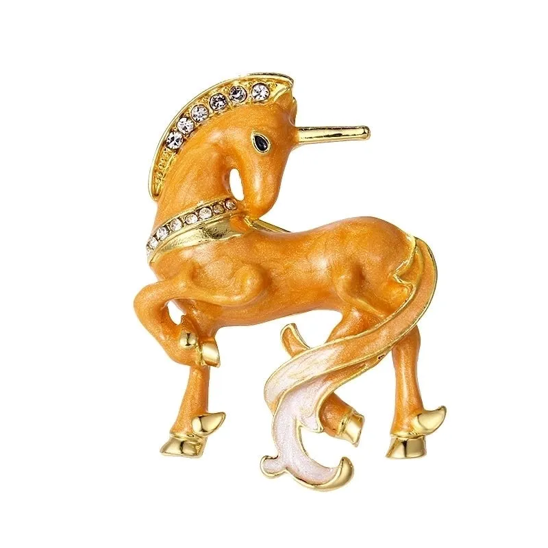 Cartoon Style Pin Animal Alloy Inlay Rhinestones Women'S Brooches