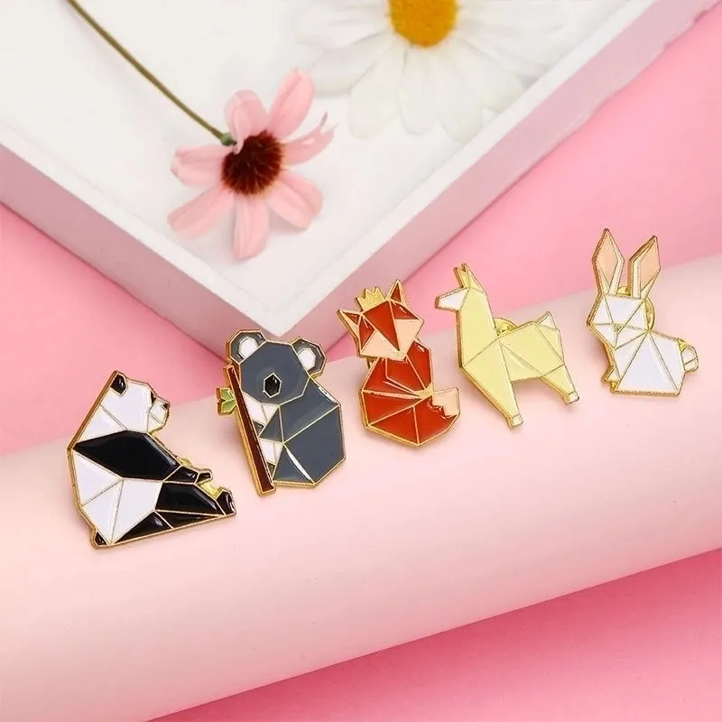 Cartoon Style Pin Animal Alloy Patchwork Plating Unisex Brooches