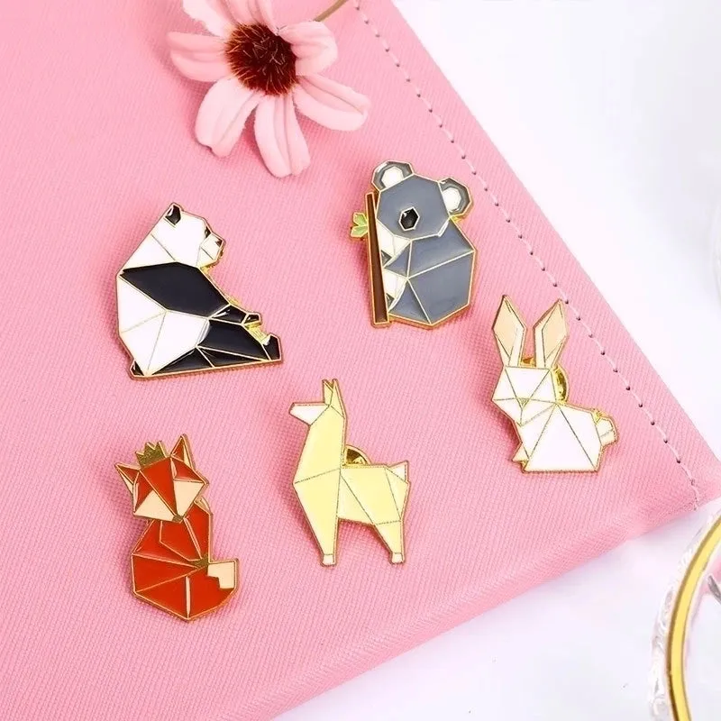 Cartoon Style Pin Animal Alloy Patchwork Plating Unisex Brooches