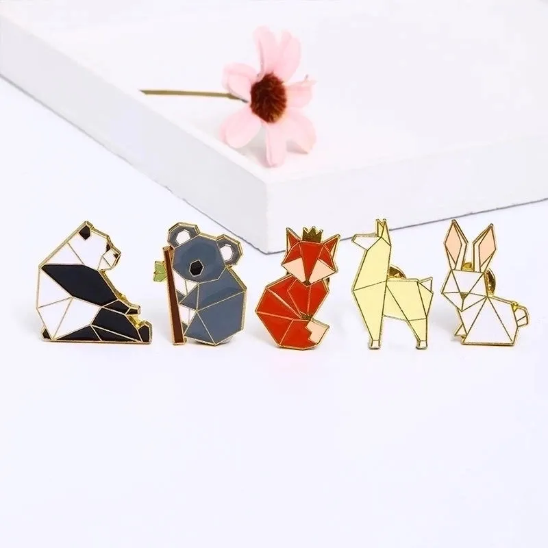 Cartoon Style Pin Animal Alloy Patchwork Plating Unisex Brooches