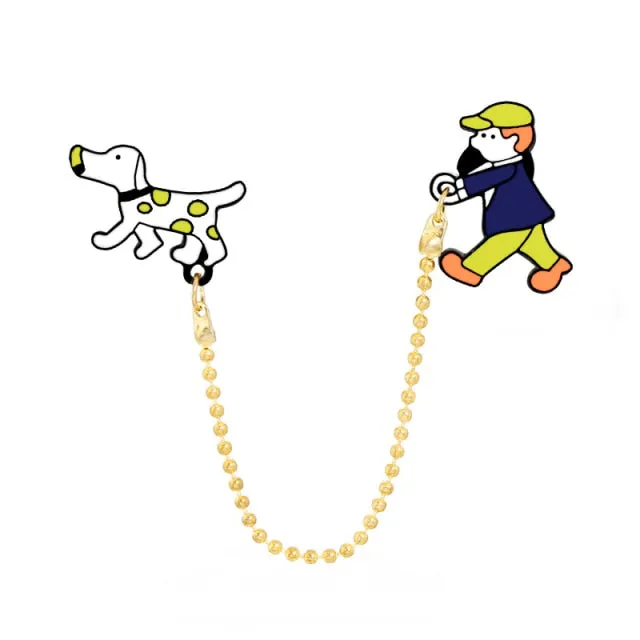 Cute Animal Pet Brooch dog