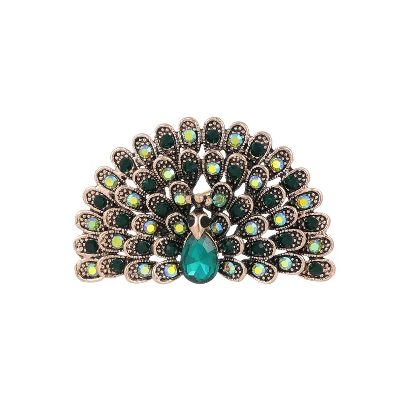 Cute Luxurious Animal Plant Arrow Alloy Inlay Rhinestones Women's Brooches