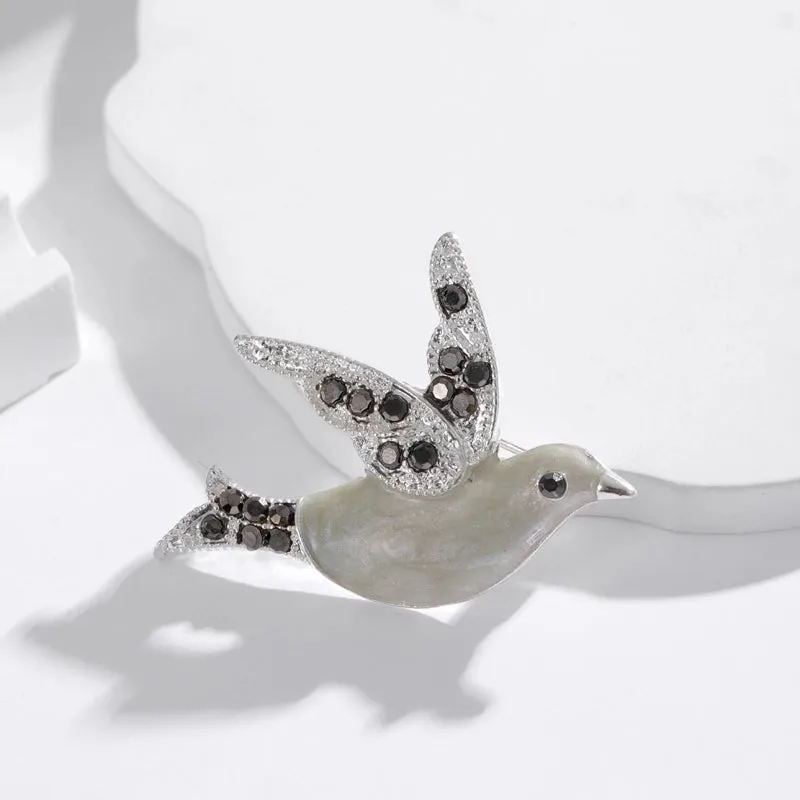 Cute Luxurious Animal Plant Arrow Alloy Inlay Rhinestones Women's Brooches