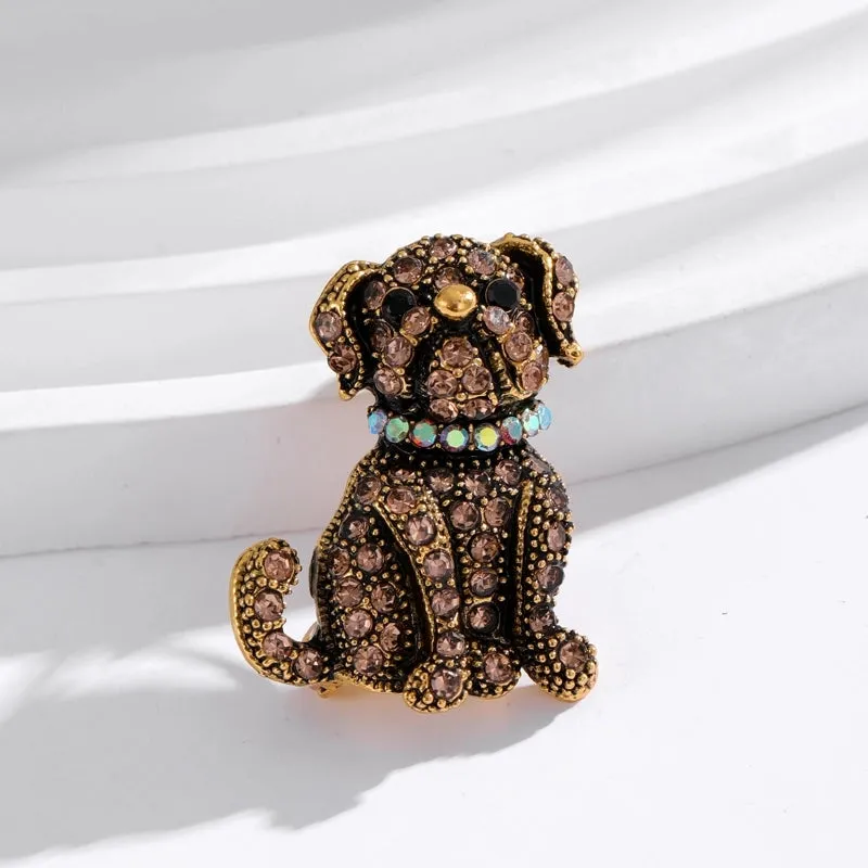Cute Luxurious Animal Plant Arrow Alloy Inlay Rhinestones Women's Brooches