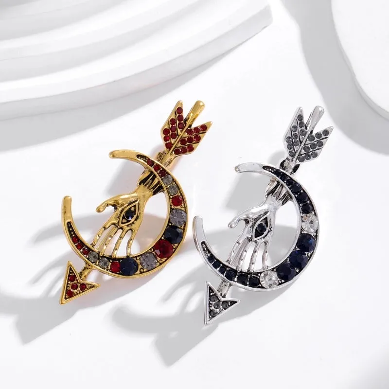 Cute Luxurious Animal Plant Arrow Alloy Inlay Rhinestones Women's Brooches