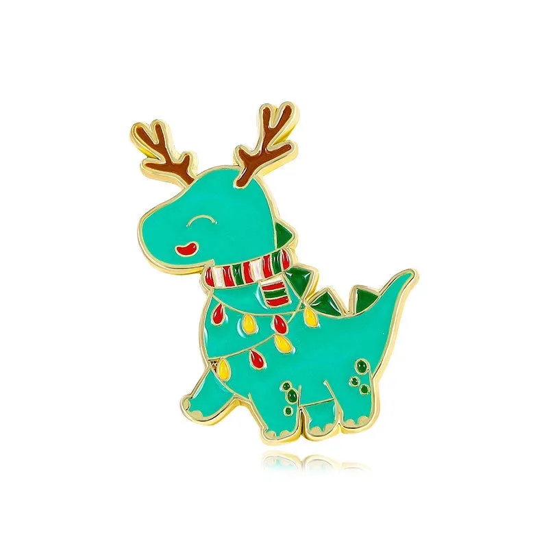 Cute Pin Animal Dinosaur Alloy Enamel Unisex Brooches