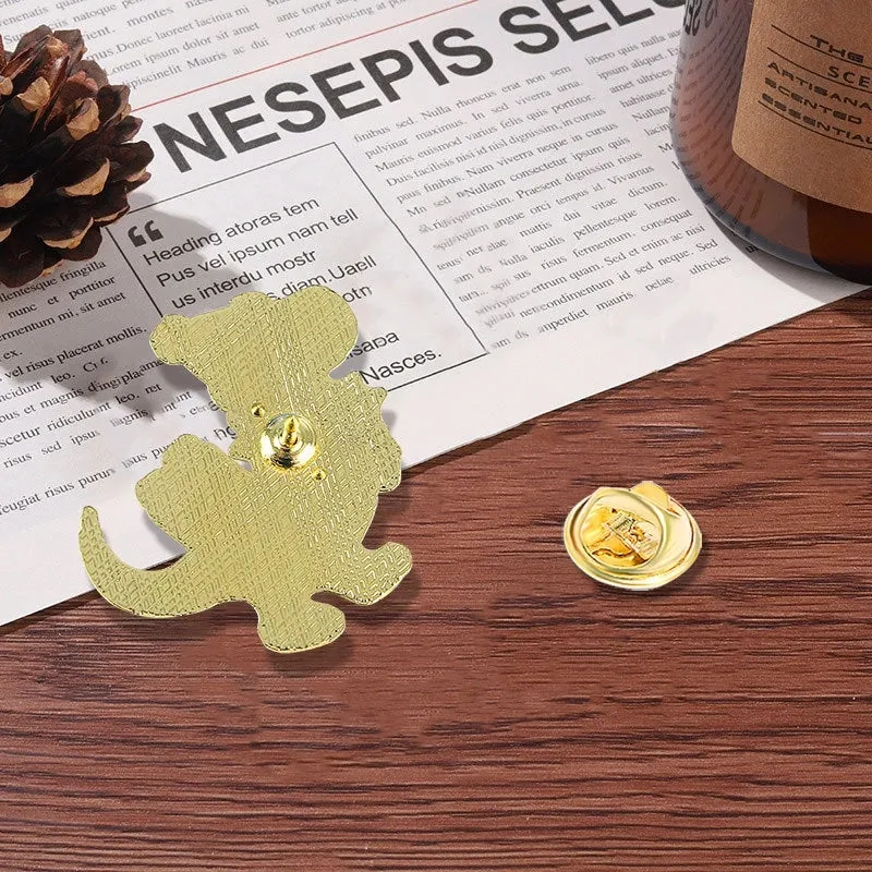 Cute Pin Animal Dinosaur Alloy Enamel Unisex Brooches