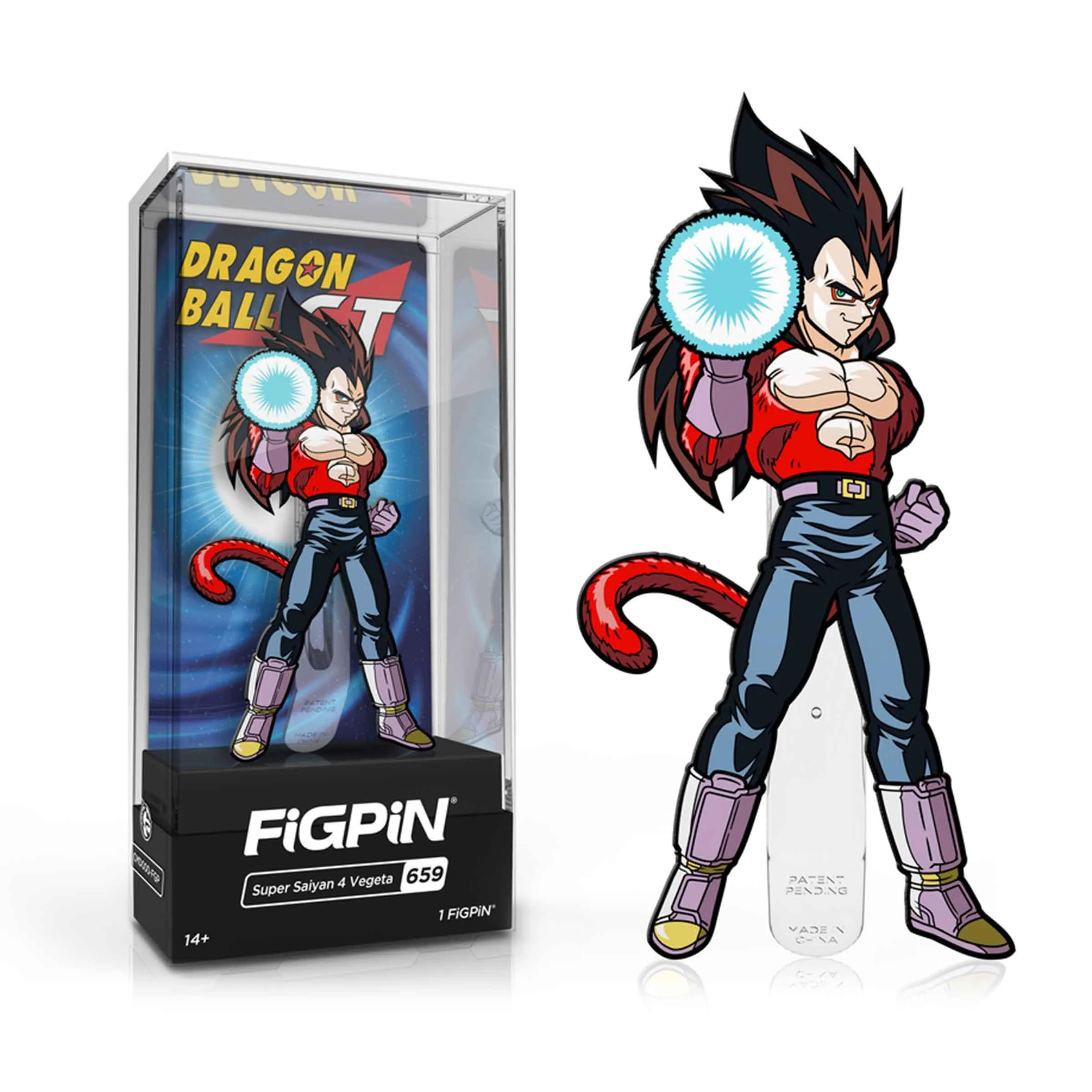 Dragon Ball GT Super Saiyan 4 Vegeta FiGPiN #659 Anime Enamel Pin
