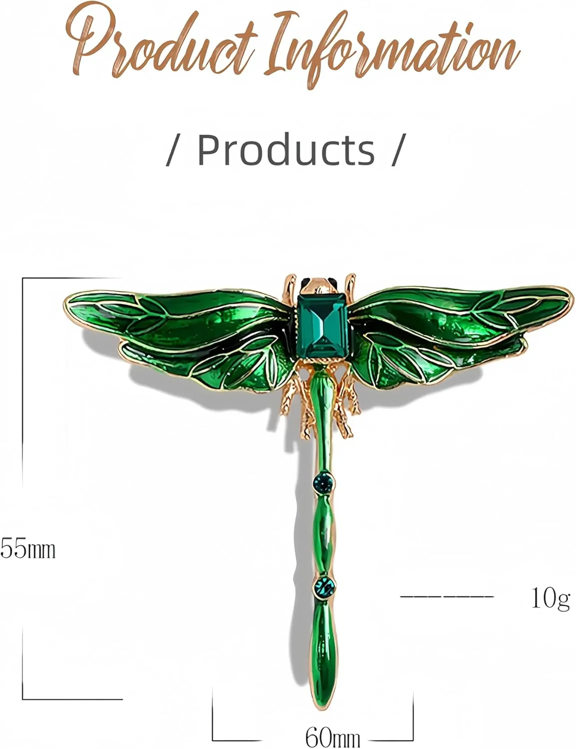 Dragonfly Brooches for Women Girls Animal Brooch Pins Lapel Scarf Pin Decoration Jewelry Gift for Mother