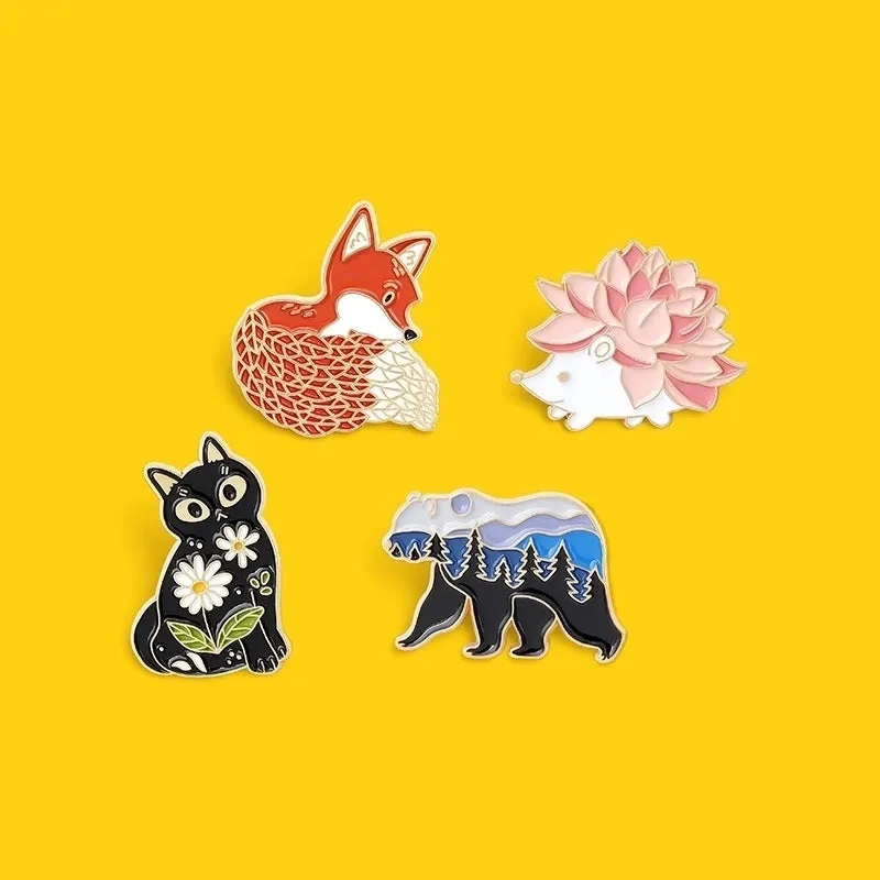 Fashion Pin Animal Alloy Stoving Varnish Unisex Brooches