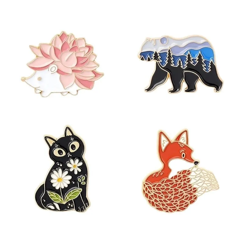 Fashion Pin Animal Alloy Stoving Varnish Unisex Brooches