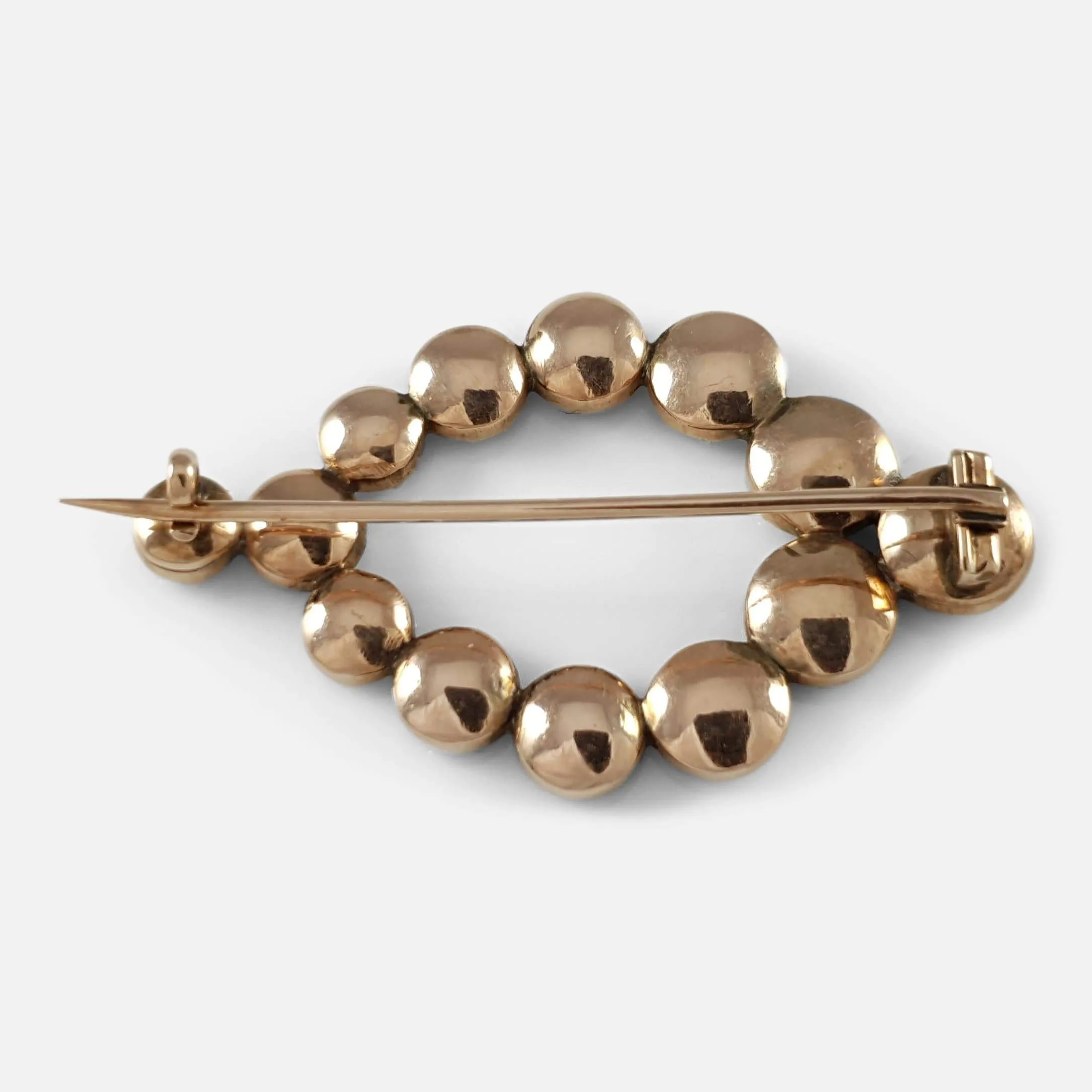 George III Gold and Almandine Garnet Brooch