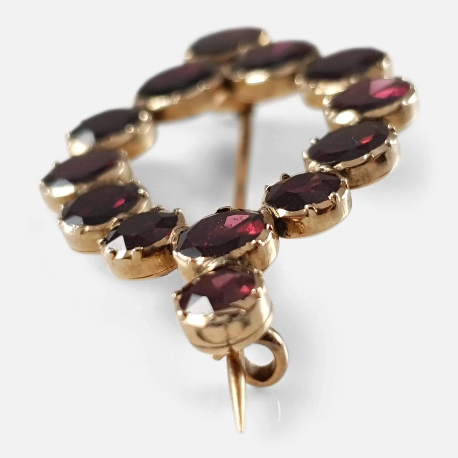 George III Gold and Almandine Garnet Brooch