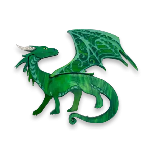 Green Dragon - Brooch