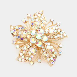 iLLASPARKZ Bubble Crystal Pave Flower Pin Brooch