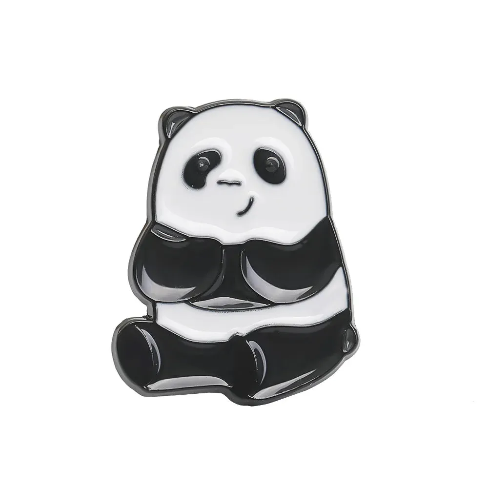 Lapel Pins Bear Panda Women's Brooch Jewelry for Clothing Metal Badges on Backpack Cap Enamel Pin Anime Pines Brooches