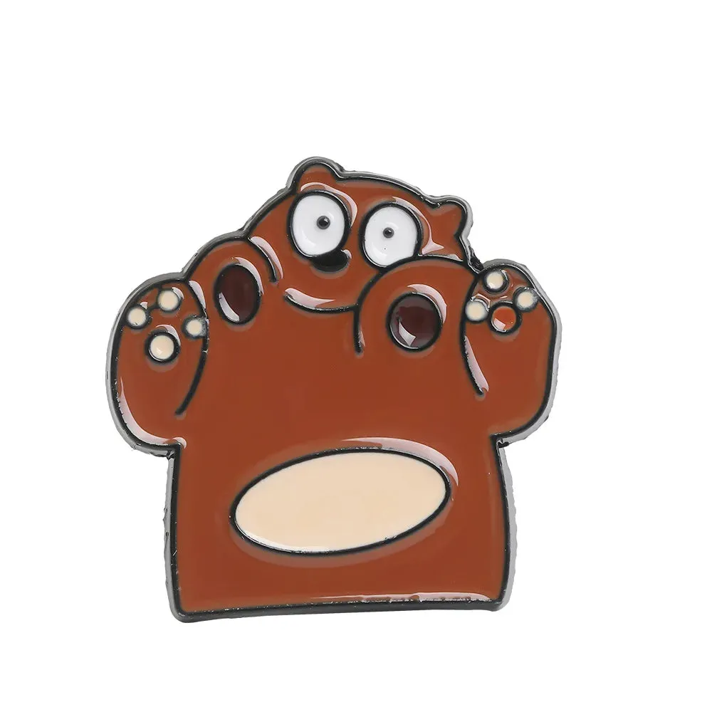 Lapel Pins Bear Panda Women's Brooch Jewelry for Clothing Metal Badges on Backpack Cap Enamel Pin Anime Pines Brooches