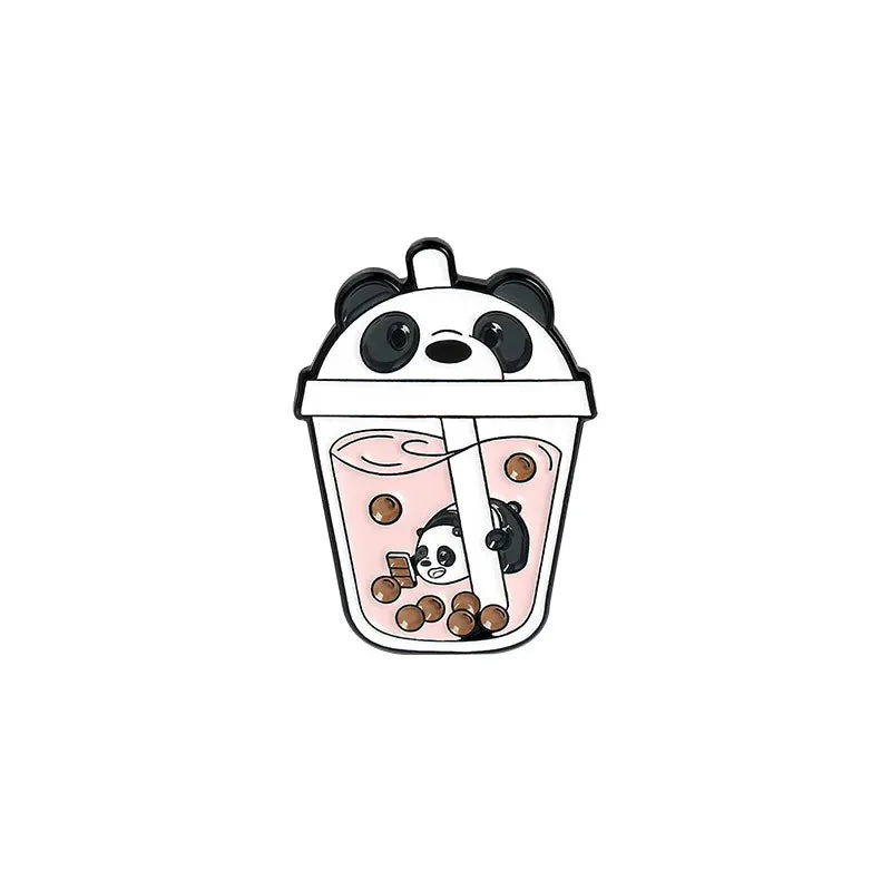 Lapel Pins Bear Panda Women's Brooch Jewelry for Clothing Metal Badges on Backpack Cap Enamel Pin Anime Pines Brooches