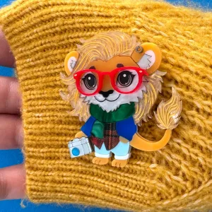 Leo the Lion 🦁 - Brooch - Set of 2