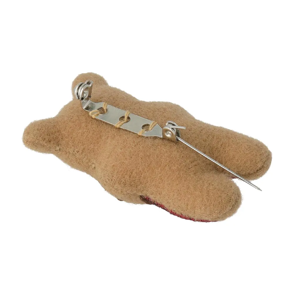 Little Bear and Bread Padded Brooch
