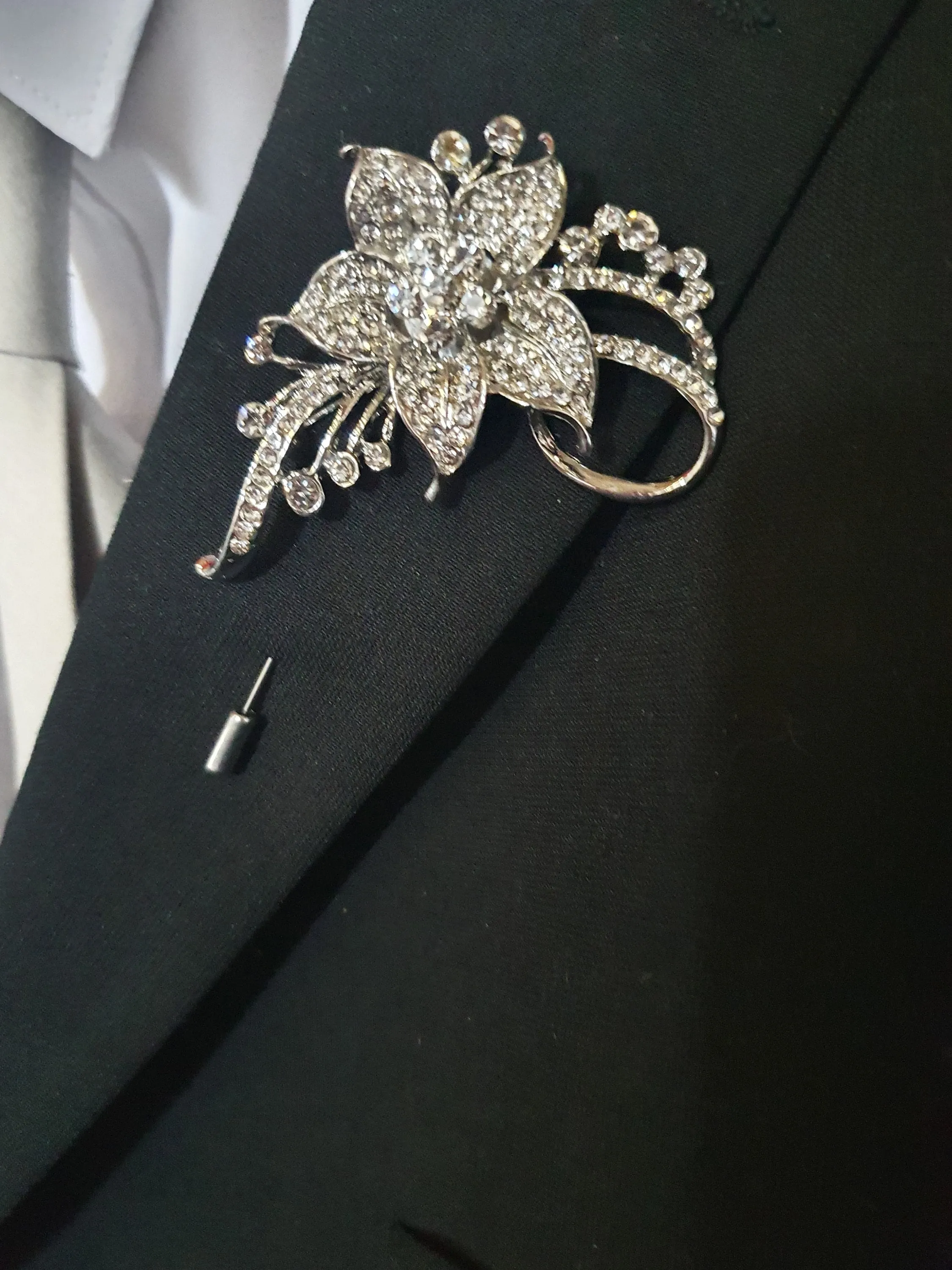 Luxury Brooch bouquet.7" Jewel crystal wedding bouquet, Bridal Brooch Bouquet,cascade Jewel bouquet by Crystal wedding uk