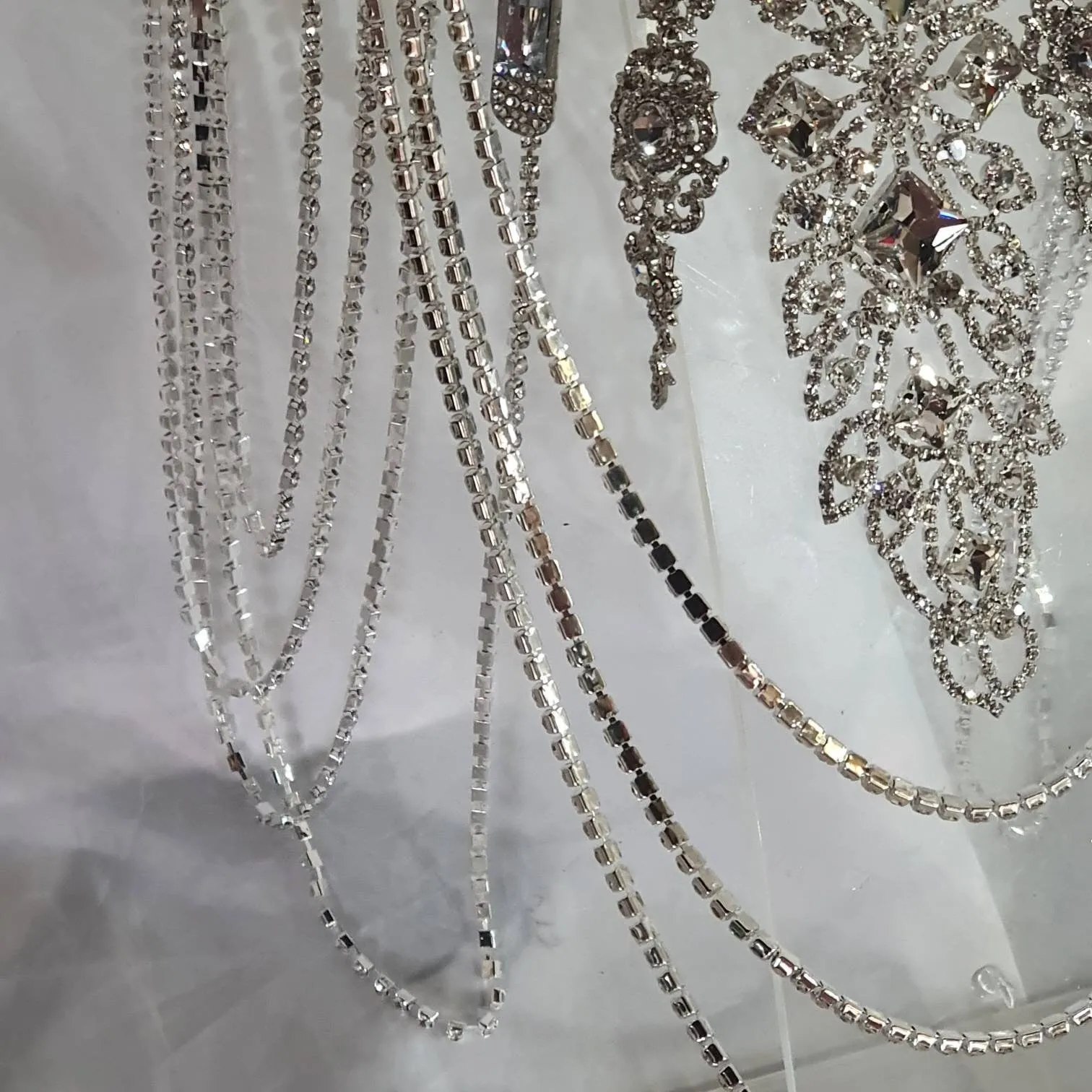 Luxury Brooch bouquet.7" Jewel crystal wedding bouquet, Bridal Brooch Bouquet,cascade Jewel bouquet by Crystal wedding uk