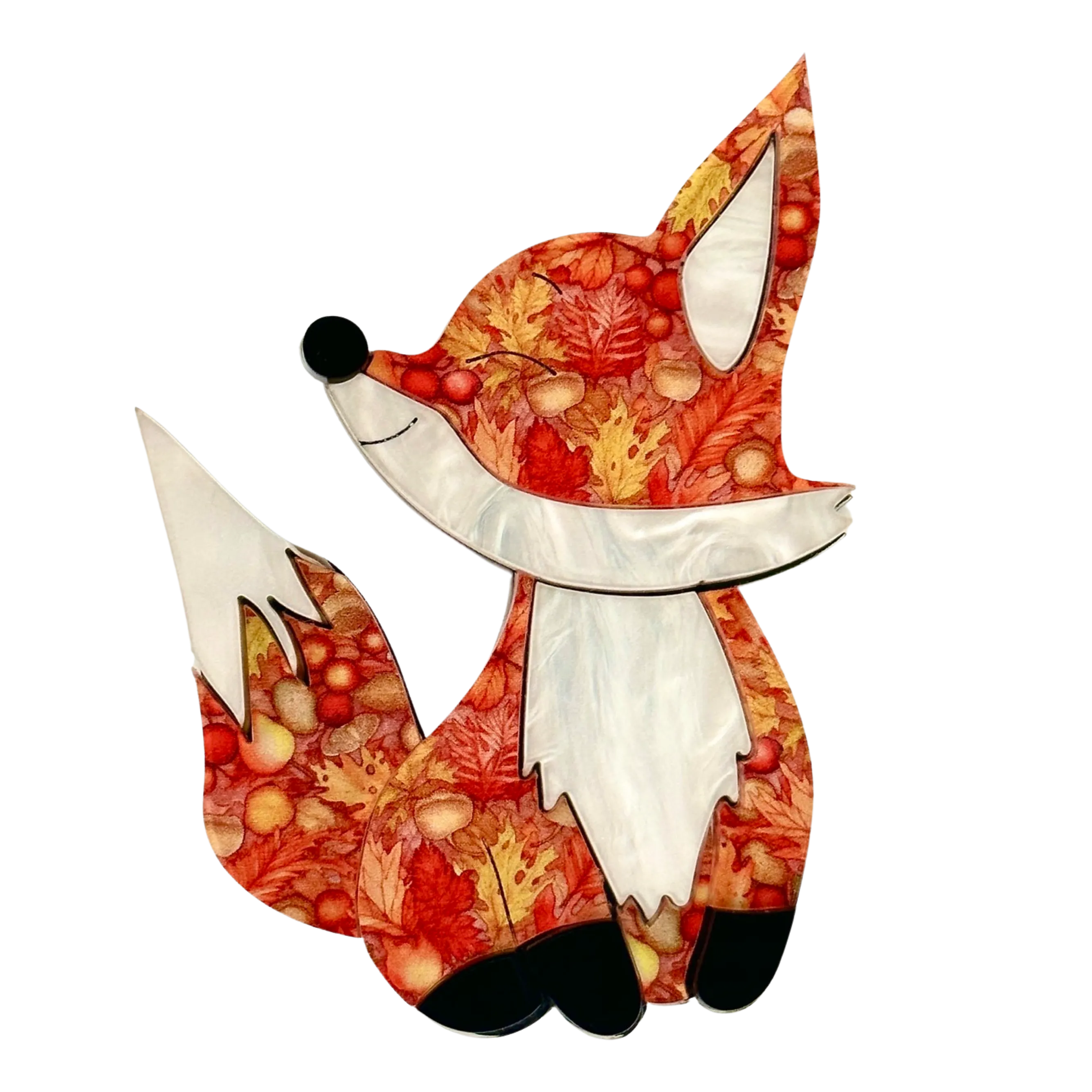 Maple the Fox 🦊 🍁 - Brooch - Set of 4