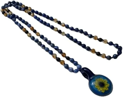 Natural Sodalite, Citrine. Onyx 6mm 108 Mala Beads, Spiritual, Meditation Beads, Reiki, Japa Mala, Buddhist Prayer Beads, Yoga Bracelet, healing beads LKMALA-RRGU-2015
