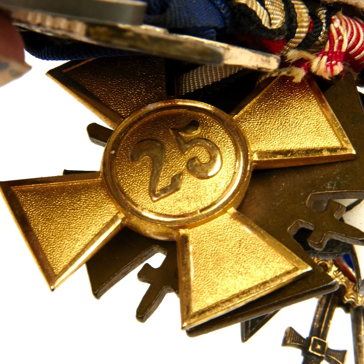 Original German WWI WWII High Ranking Officer Medal Bar - 13 Medals