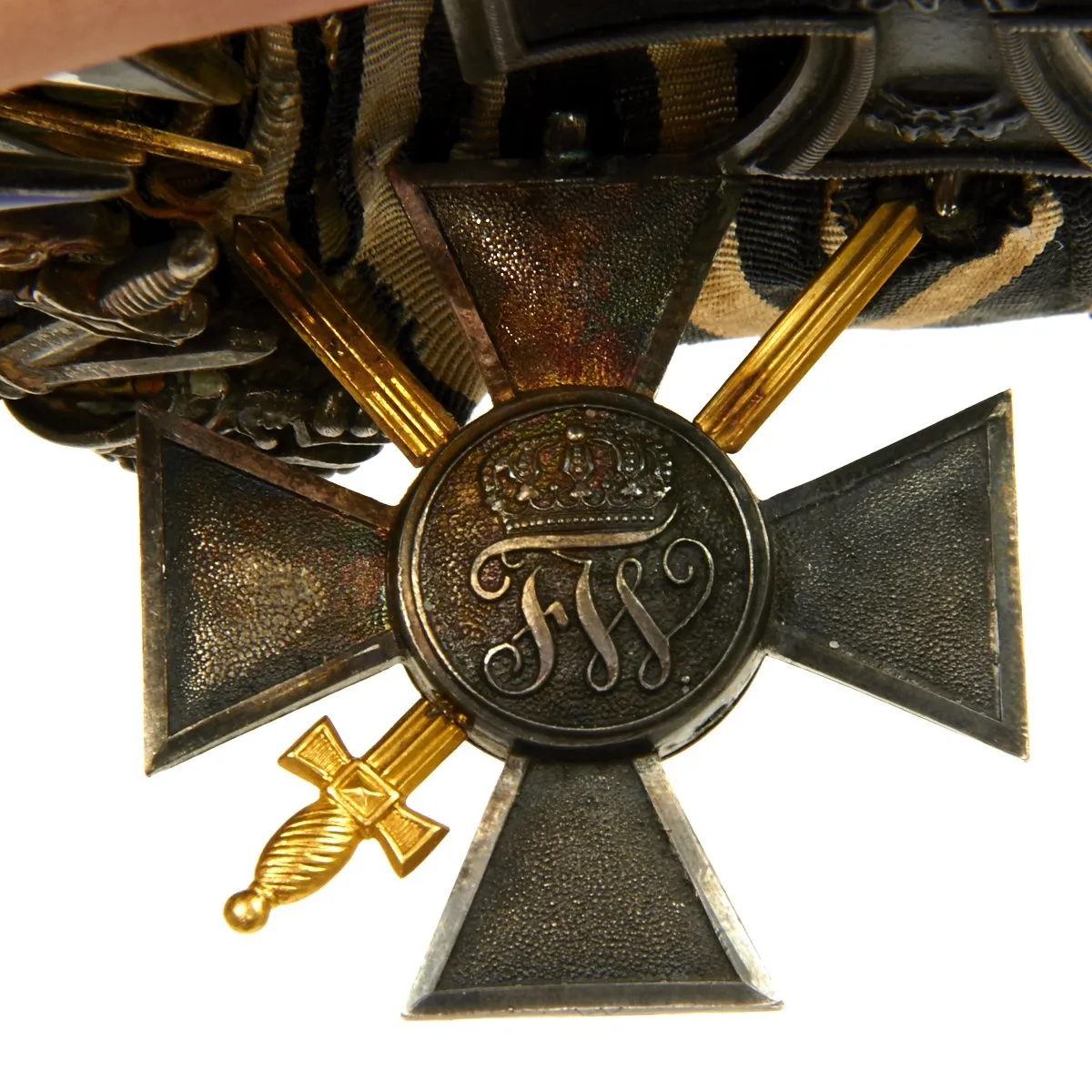Original German WWI WWII High Ranking Officer Medal Bar - 13 Medals