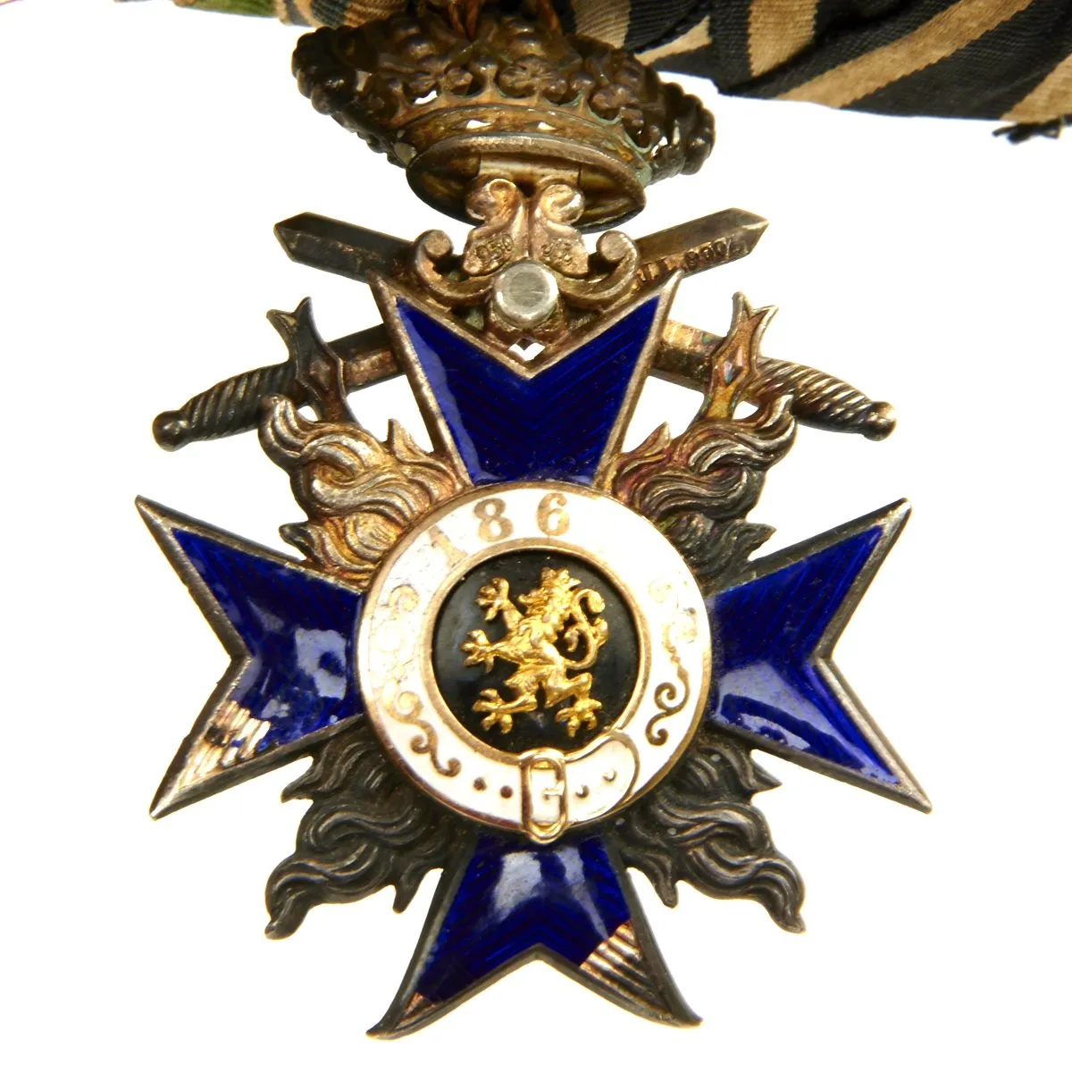Original German WWI WWII High Ranking Officer Medal Bar - 13 Medals