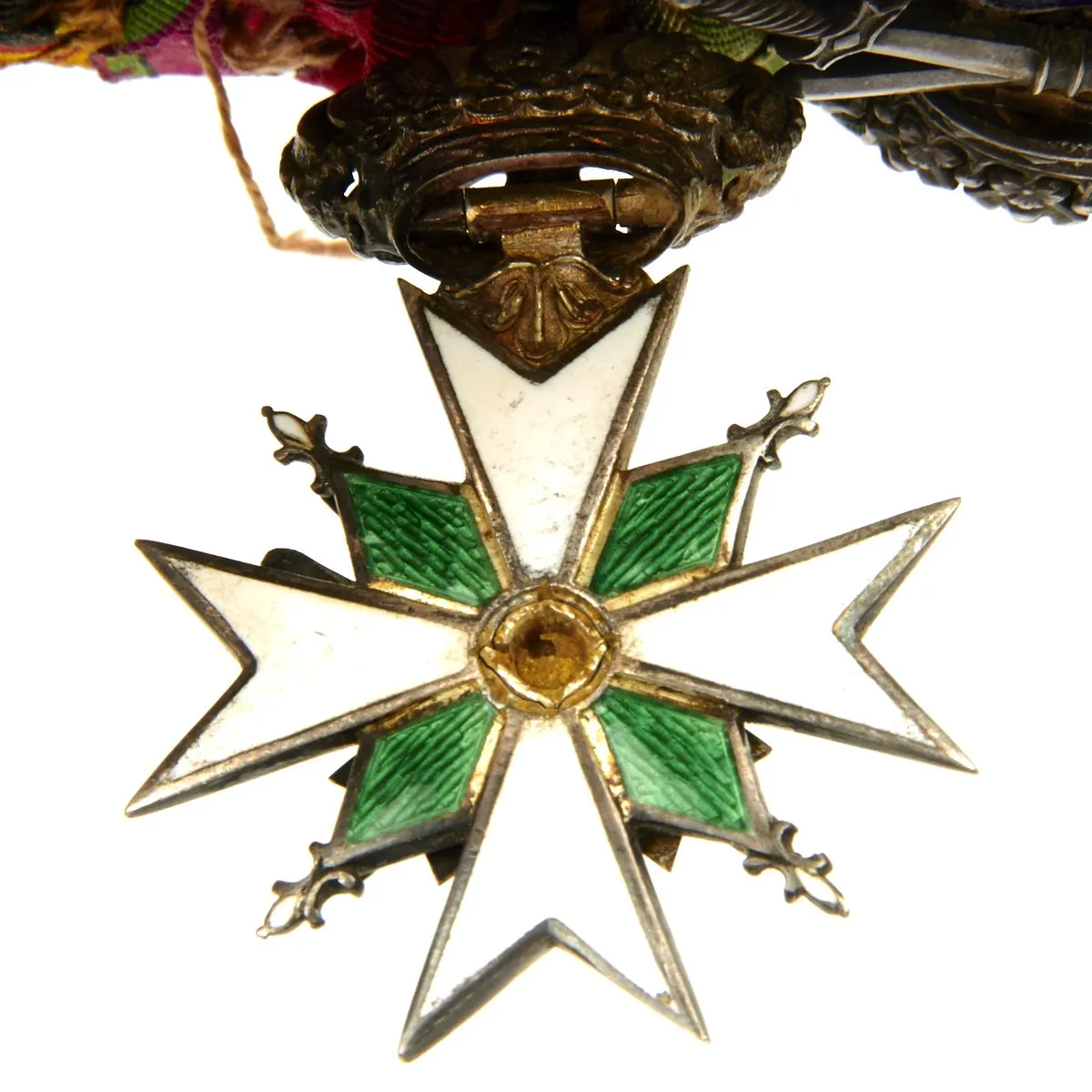 Original German WWI WWII High Ranking Officer Medal Bar - 13 Medals