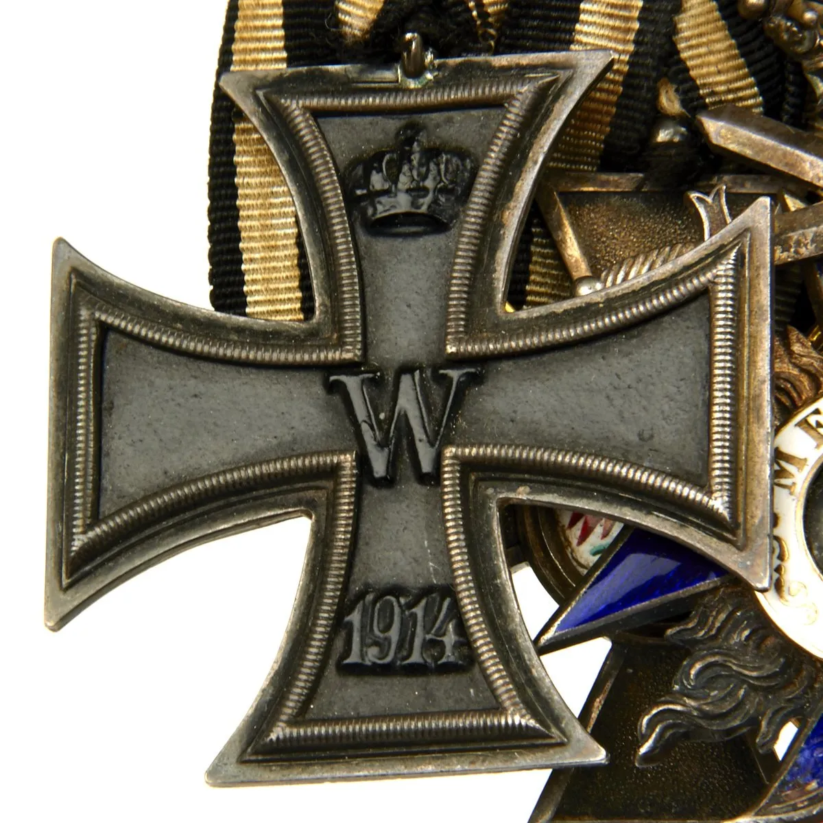 Original German WWI WWII High Ranking Officer Medal Bar - 13 Medals