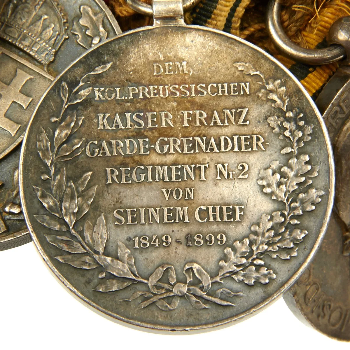 Original German WWI WWII High Ranking Officer Medal Bar - 13 Medals