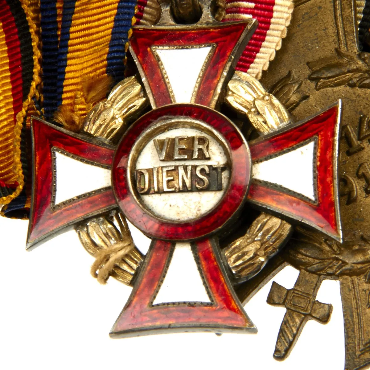 Original German WWI WWII High Ranking Officer Medal Bar - 13 Medals