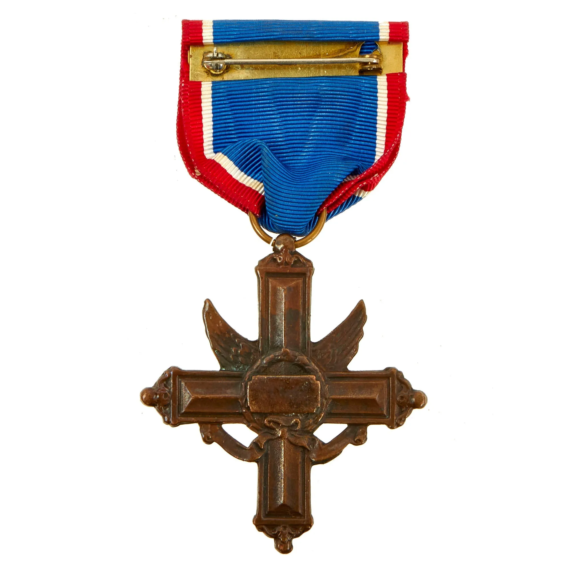 Original U.S. Post WWII Era Unmarked Distinguished Service Cross Medal With Crimp Brooch