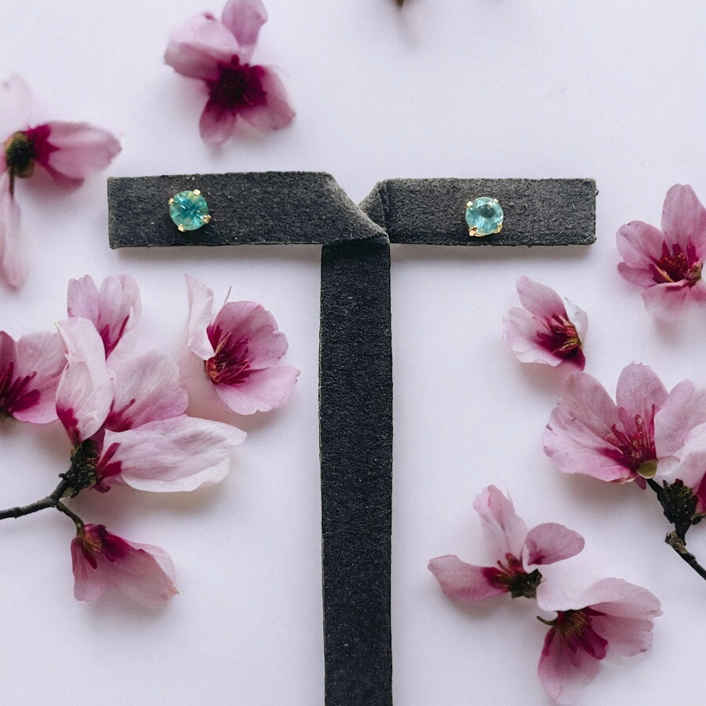 PARAIBA APATITE EARRINGS