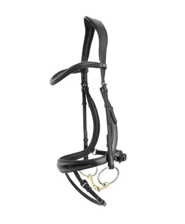PE Savuto Anatomical Bridle with Crank Noseband & Flash