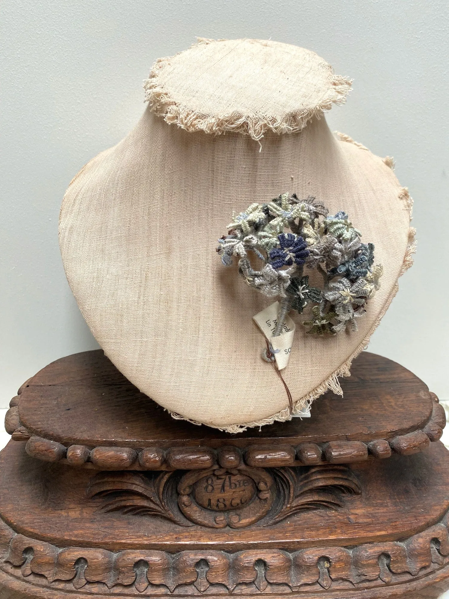 Sophie Digard Flower Cluster Brooches Blue